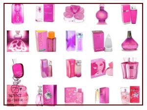 عطر و ادکلن با رنگ شیشه صورتی